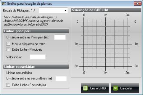 AutoLANDSCAPE - Inserção de Grelhas