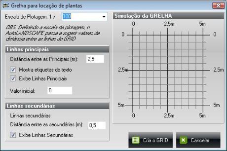 AutoLANDSCAPE - Inserção de Grelhas